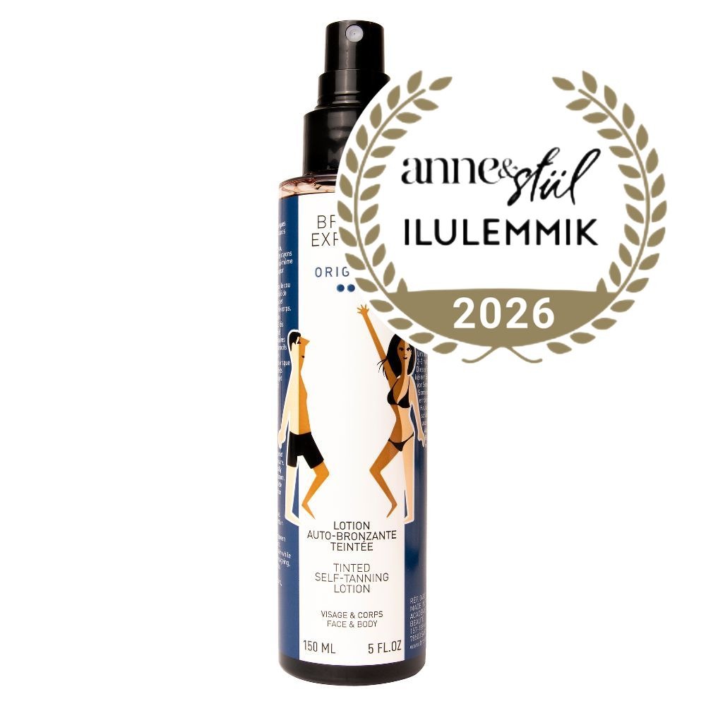 UUS! Bronz'Express Lotion Auto-Bronzante Teintée – Toonitud isepruunistuv "kastanivesi" näole ja kehale 150ml